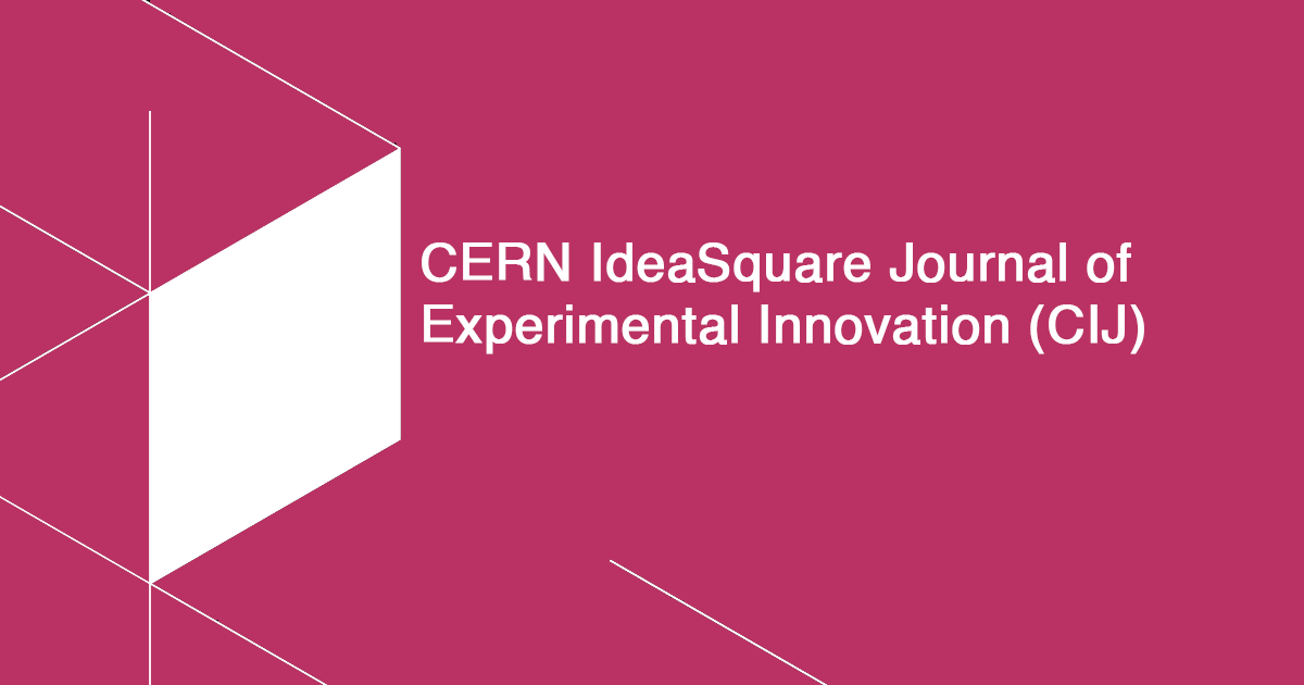 CERN IdeaSquare Journal of Experimental Innovation, Experimentation-driven innovation research