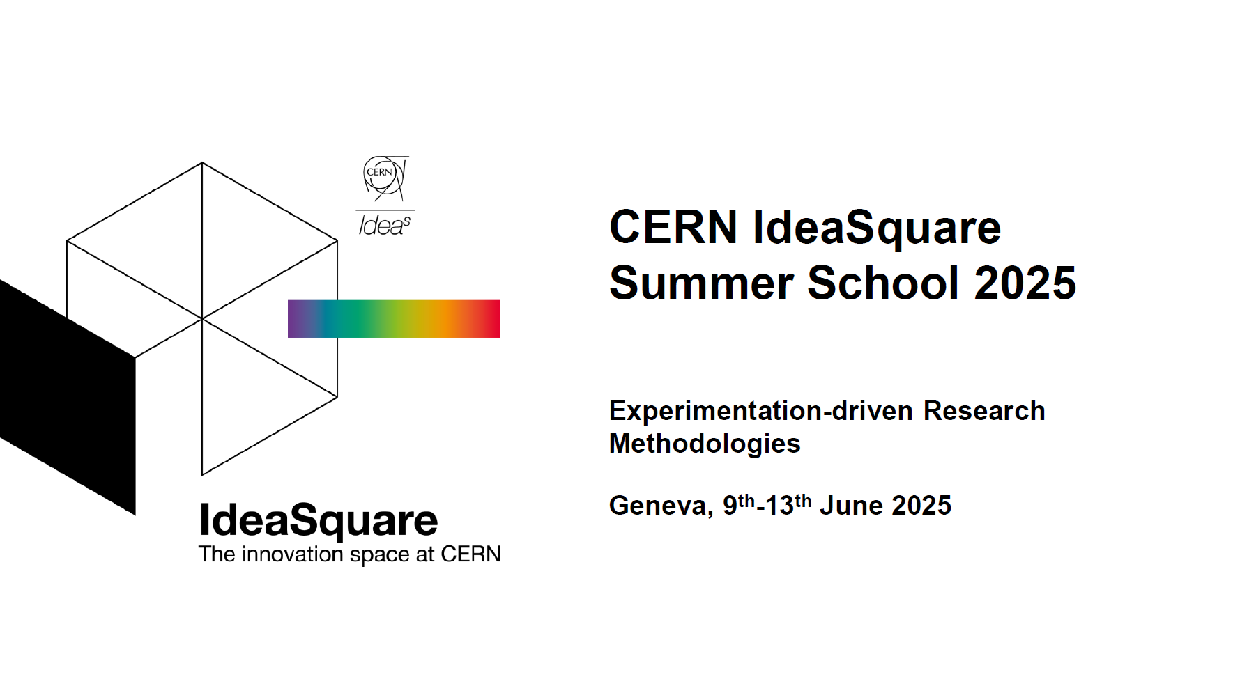 CERN IdeaSquare Summer School 2025