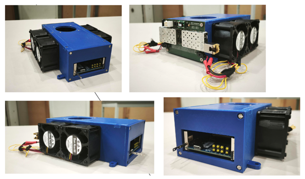 Compact 1U Advanced Mezzanine Card (AMC) shelf