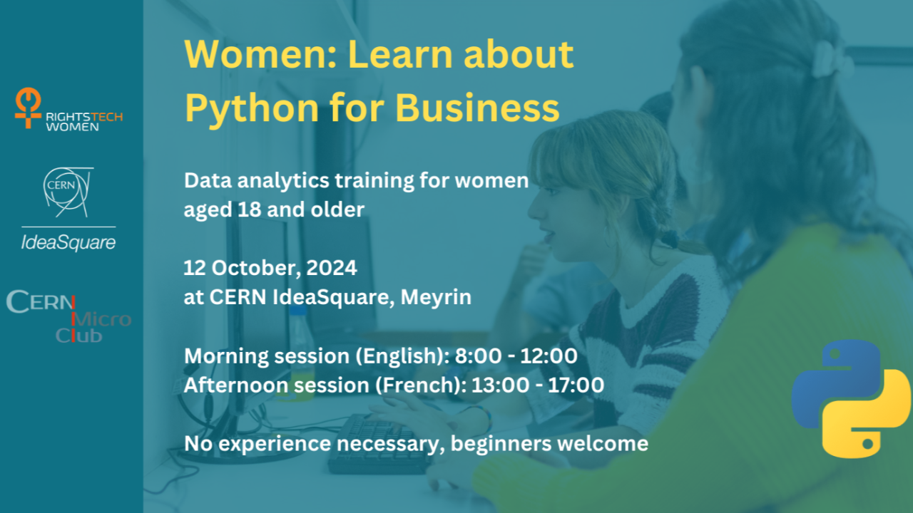 Python for Business – Training for women aged 18 and older