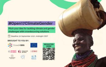 Submit your ideas on how to use crowdsourcing to tackle climate-change-induced gender inequalities before 30 September 2021